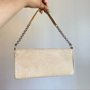 Light cream suede should bag